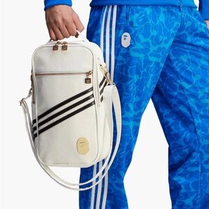 adidas x BAPE large leather crossbody bag, New with Tags and Sold Out online!
